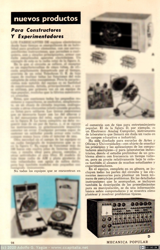 1514 - Heathkit Electronic Analog Computer EC-1. Mecánica Popular. Septiembre, 1959