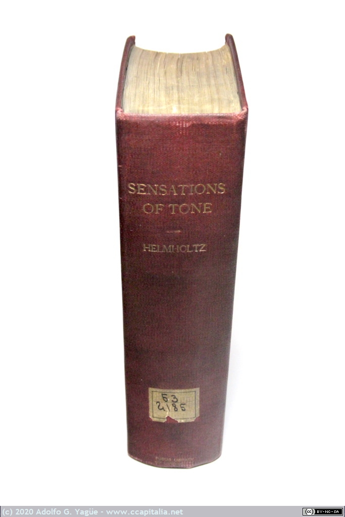 1375 - On the Sensations of Tone, As a Physiological Basis for The Theory of Music. Hermann Helmholtz (1), 1875