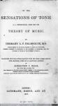 1375 - On the Sensations of Tone, As a Physiological Basis for The Theory of Music. Hermann Helmholtz (2), 1875