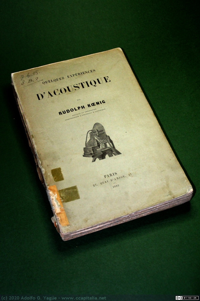 1379 - D'Acoustique. Rudolph Koenig (1), 1882