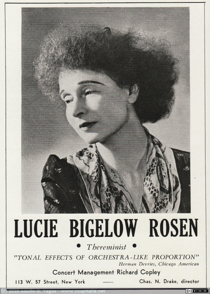 1383 - Lucie Bigelow Rosen. Thereminist, 1943