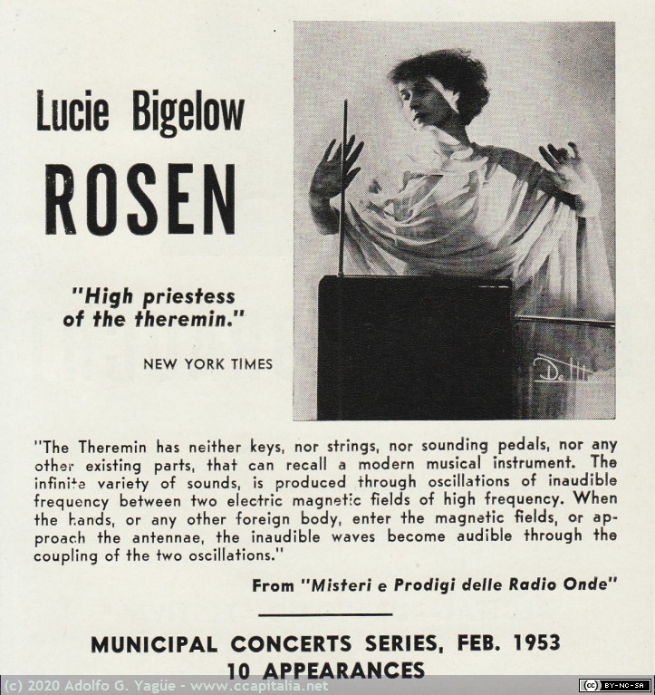 1385 - Lucie Bigelow Rosen. High priestess of the Theremin, 1953