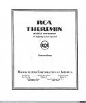 1392 - RCA Theremin. Instructions (facsímil) (1), 1929