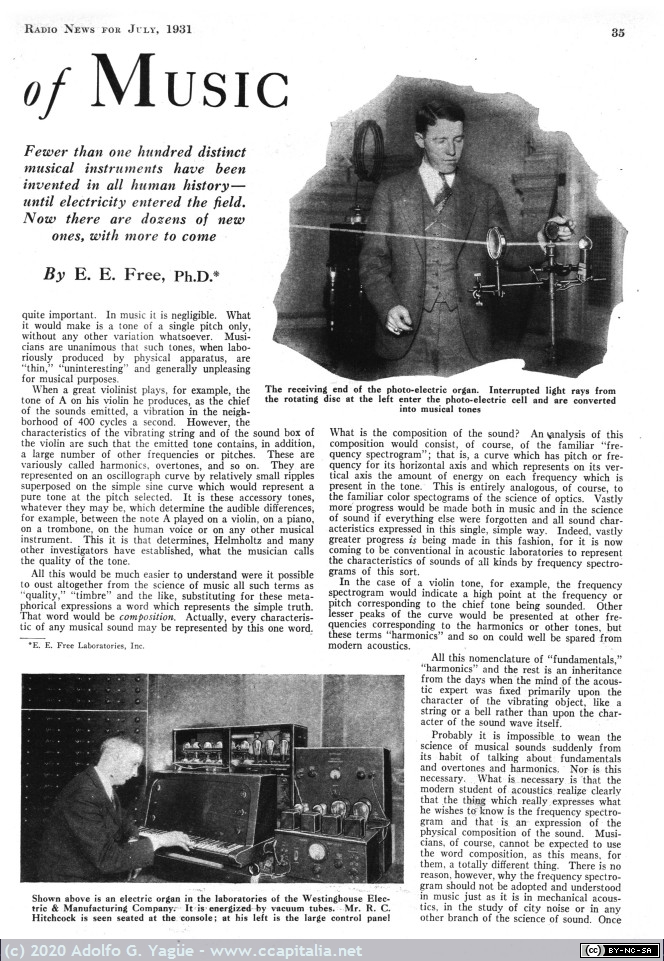 1397 - The Electrical Future of Music. Radio News (3), 1931