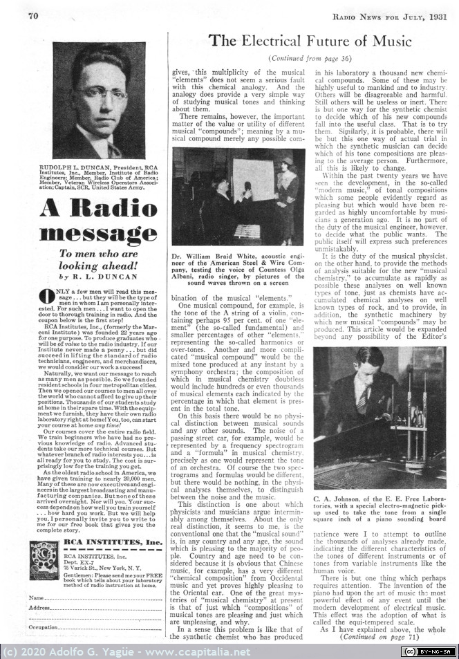 1397 - The Electrical Future of Music. Radio News (5), 1931