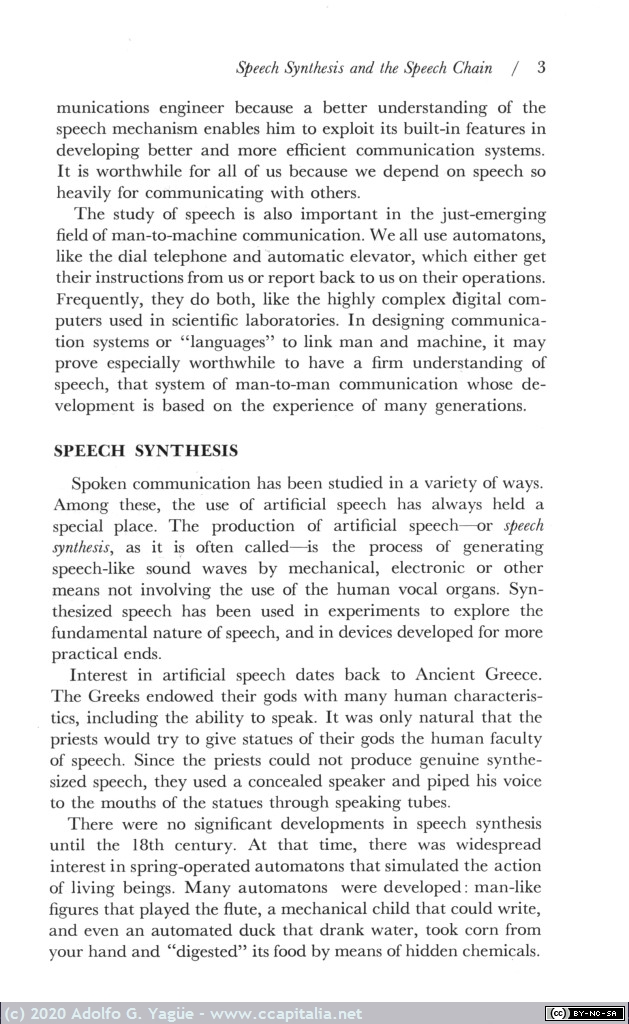 1400 - Speech Synthesis, an Experiment in Electronic Speech. Bell Telephone Laboratories (3), 1963