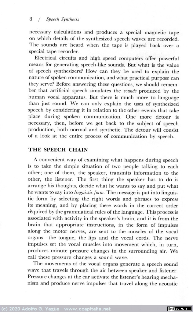 1400 - Speech Synthesis, an Experiment in Electronic Speech. Bell Telephone Laboratories (8), 1963