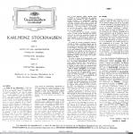 1407 - Canto de los Adolescentes. Karlheinz Stockhausen (2), 1963