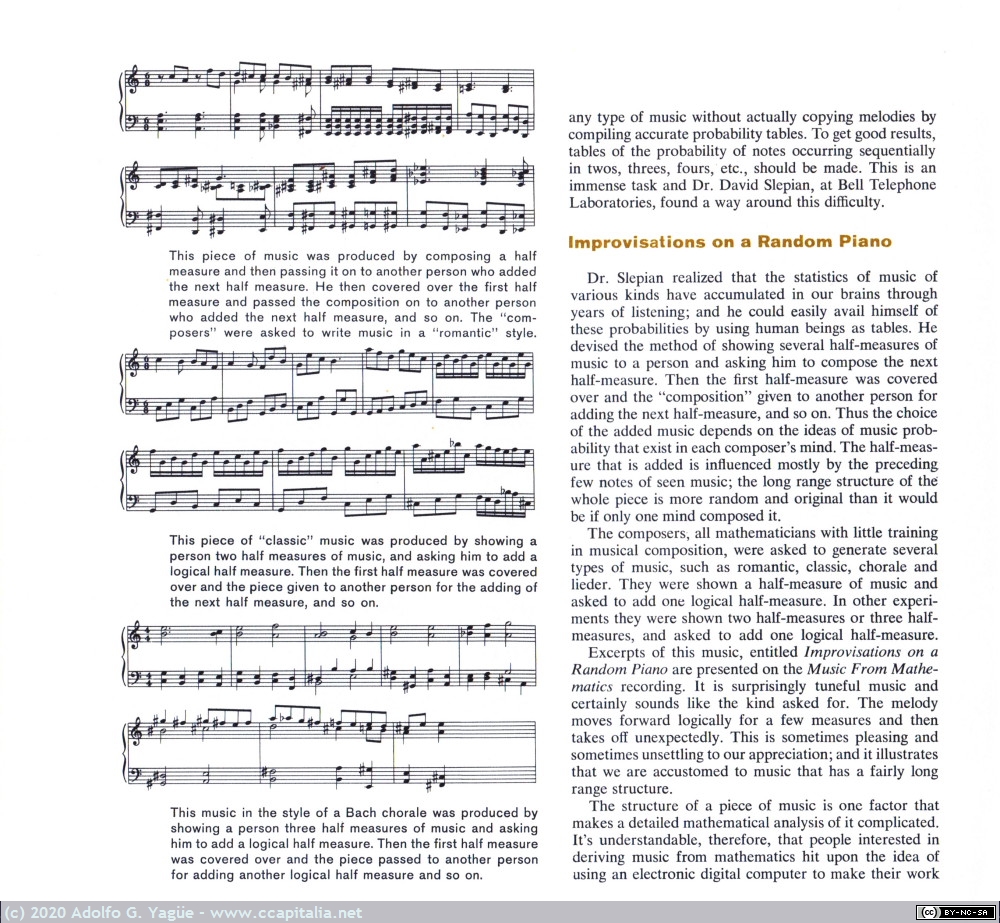 1409 - Music From Mathematics. Bell Telephone Laboratories (2), 1961