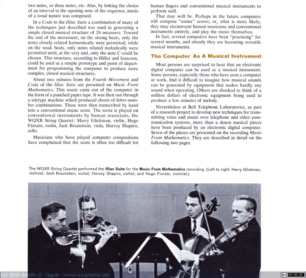 1409 - Music From Mathematics. Bell Telephone Laboratories (6), 1961