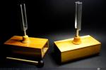 1422 - Pareja de diapasones de aluminio de 440Hz y cajas de resonancia