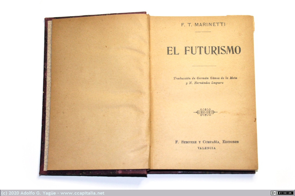 1423 - El Futurismo. Filippo Tommaso Marinetti (2), 1912