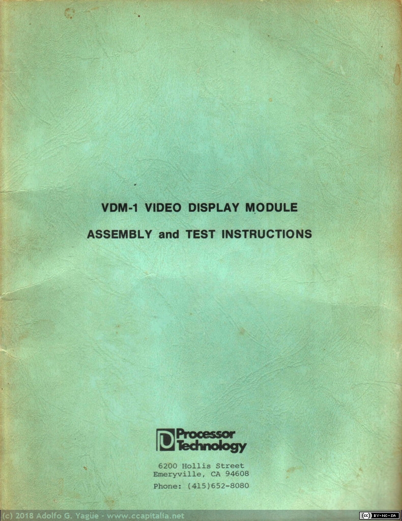 583 - Tarjeta de vídeo VDM-1 de Processor Technology (2), 1976