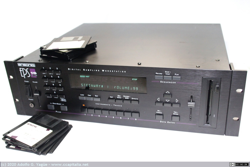 1447 - Sampler de 16 bit Ensoniq EPS-16 Plus con interfaz SCSI, 1991