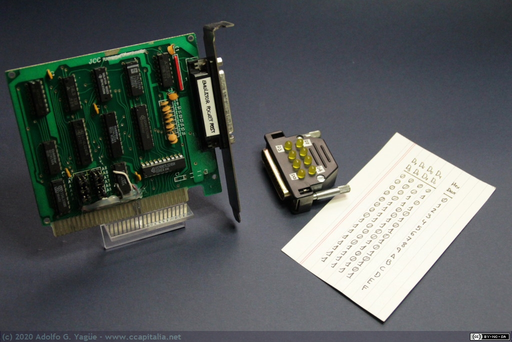 564 - Emulator Pocket Post v1 (construido modificando una tarjeta de puerto paralelo), 1992