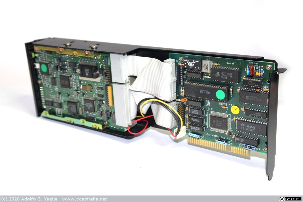 617 - HD 32MB Seagate ST-138 y controladora ISA de 8bit Longshine LCS-6210D en tarjeta, 1991