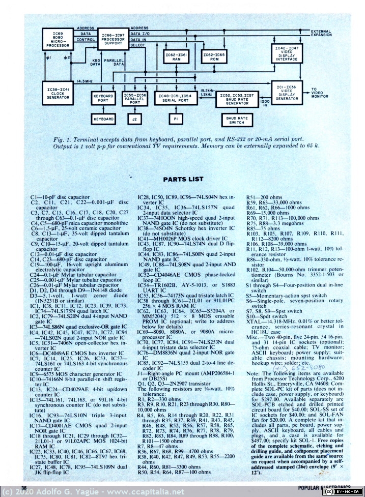 242 - Build SOL, an Intelligent Computer Terminal. Popular Electronics. July (3), 1976