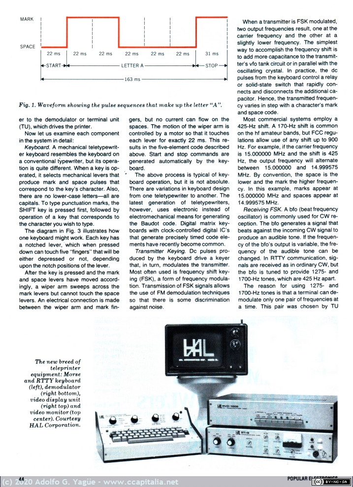 265 - Teletypewriter Fundamentals for Computer Hobbyists, Hams & SWL'ers. Popular Electronics. October (3), 1977