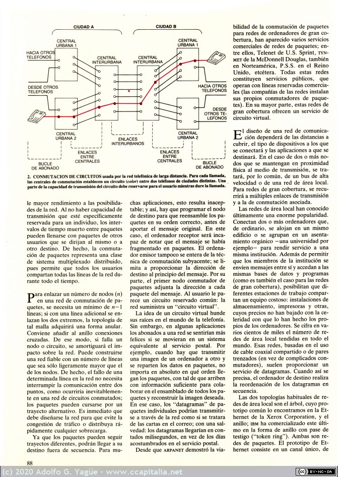 035 - Avances en redes de ordenadores. Robert E. Kahn. Investigación y Ciencia (3), 1987