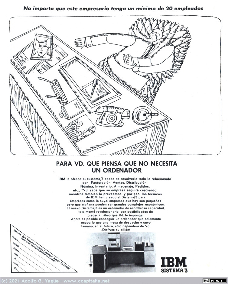 1482 - IBM. Para Vd. que piensa que no necesita un ordenador, 1969