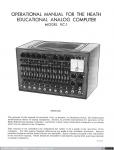 141 - Heathkit Analog Computer EC-1. Operational Manual (5), 1959