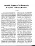 1566 - Computer Music Journal. Número 2. Desirable Features of an Inexpensive Computer for Sound Synthesis, Snell (6)