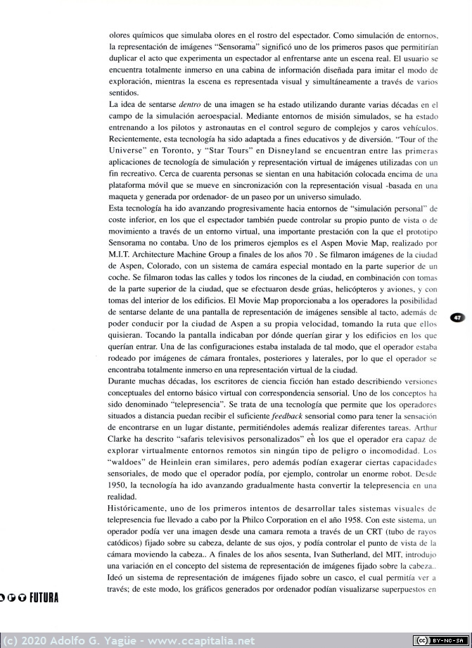 1463 - Art Futura 1990. Entornos virtuales, simulación y telepresencia, Scott S. Fisher (5), 1990