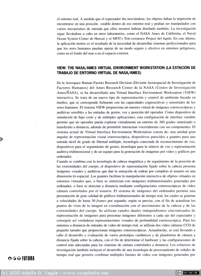 1463 - Art Futura 1990. Entornos virtuales, simulación y telepresencia, Scott S. Fisher (6), 1990