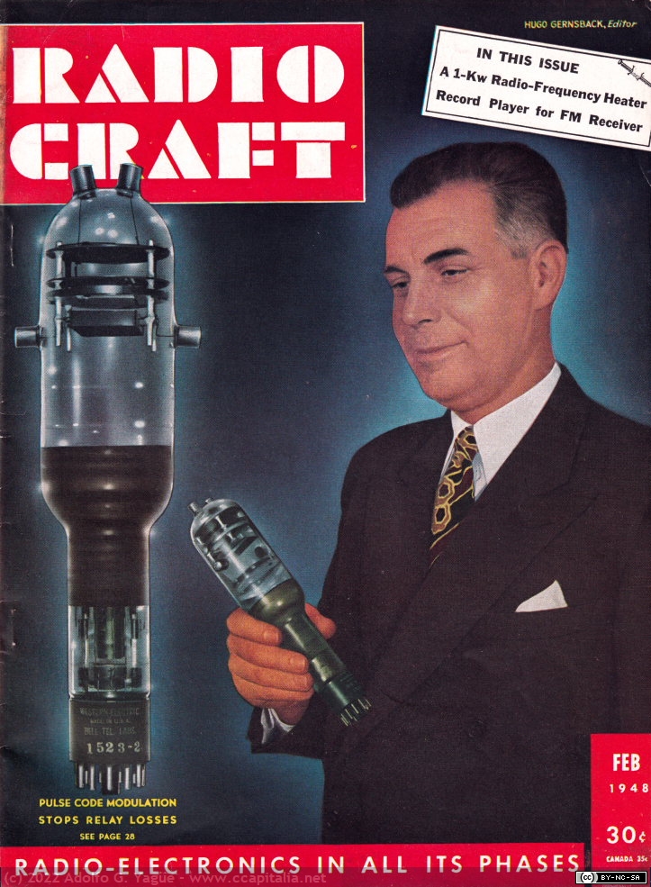 1610 - Pulse Code Modulation. Radio Craft, foto de Dr. R. W. Sears de Bell Telephone Laboratories (1), 1948