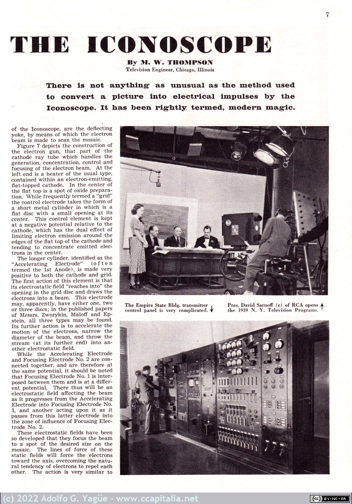 1622 - The Magic of Iconoscope. Radio News. Marzo (2), 1939