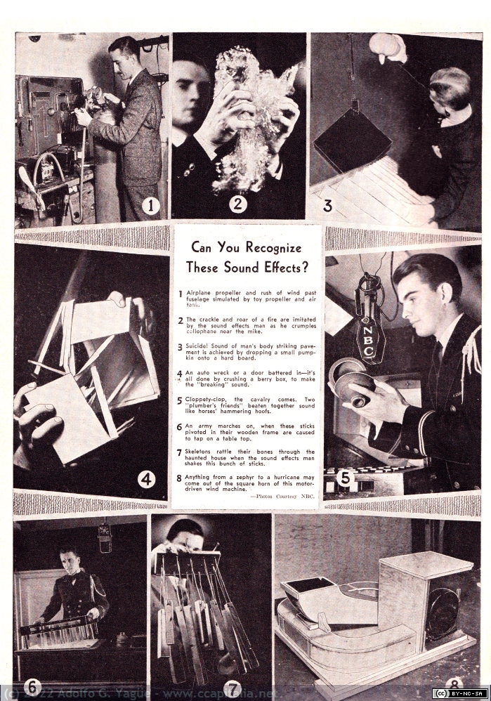 1634 - Can you recognize these Sound Effects?. Radio & Television. Diciembre (2), 1938