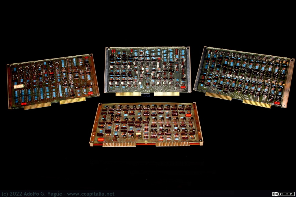 1600 - Módulos de cálculo Friden EC-130. Caras B, D, F y H (4), 1964
