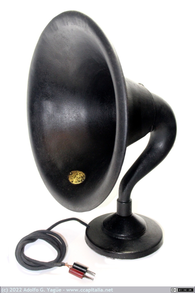 1636 - Atwater Kent modelo R. Altoparlante o altavoz electromagnético de hierro móvil (1), 1924