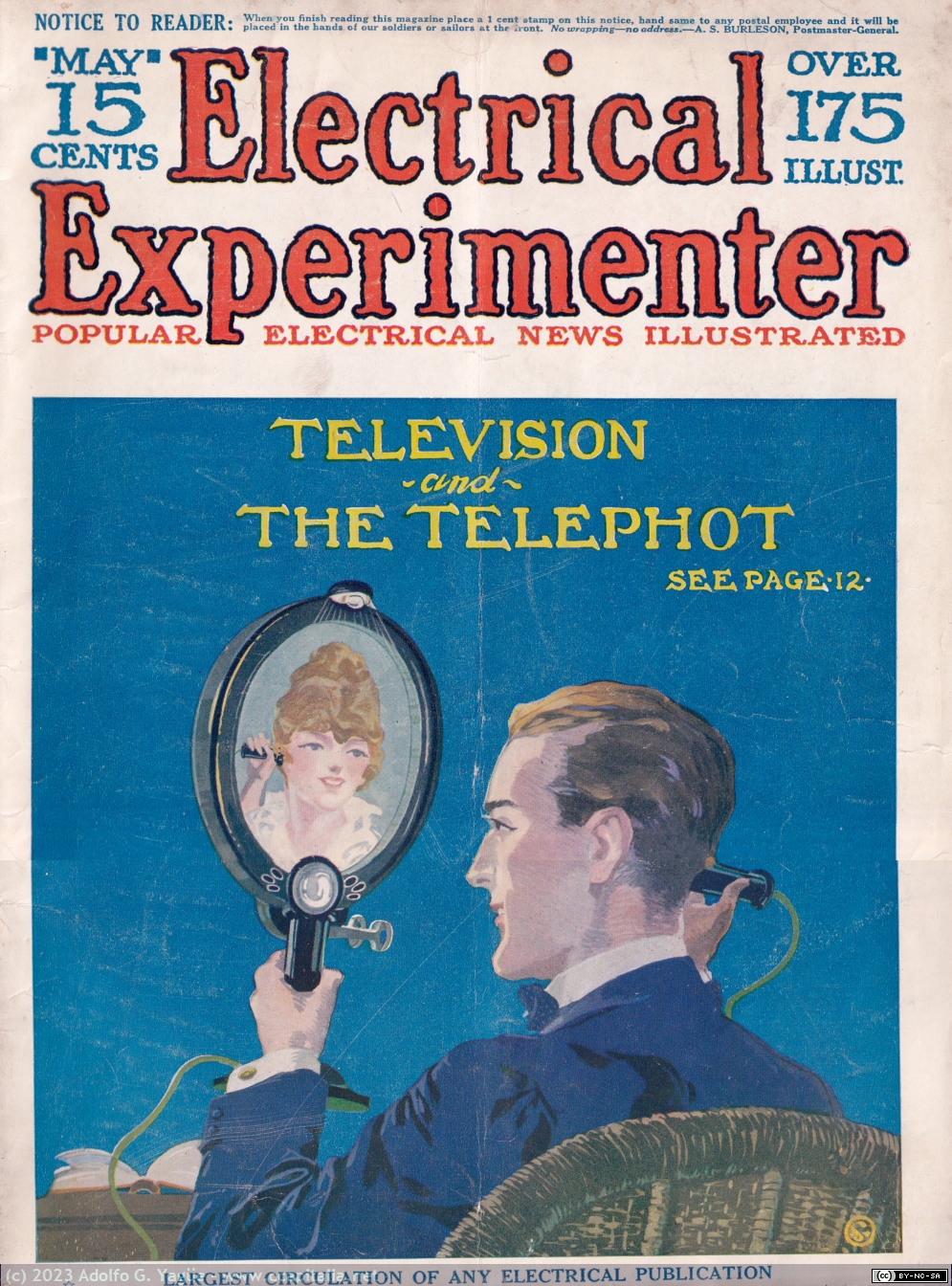 1644 - Television and the Telephot by Hugo Gernsback. Electrical Experimenter (1), 1918