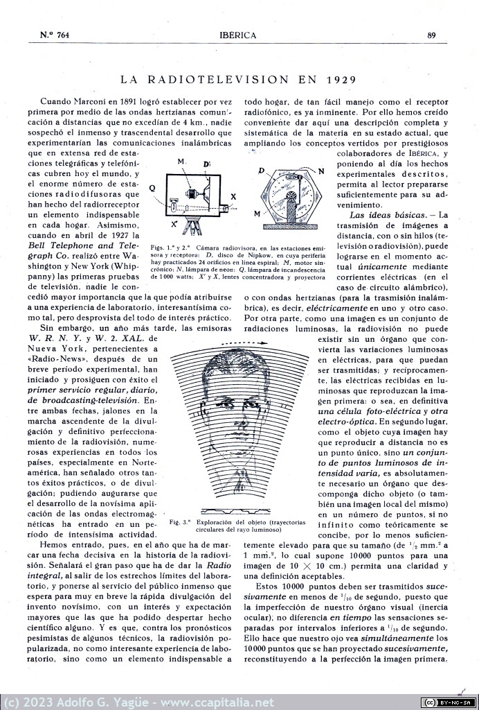 1645 - La Radiotelevisión en 1929. Ibérica. Febrero (1), 1929