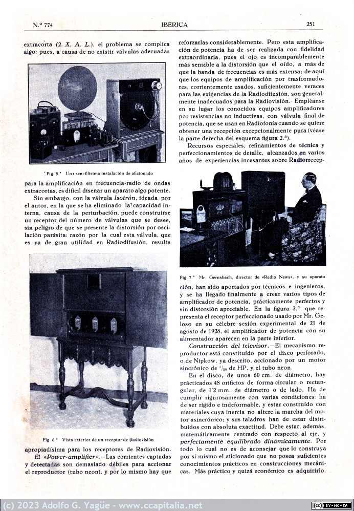 1646 - La Radiovisión en 1929, la recepción. Ibérica. Abril (2), 1929