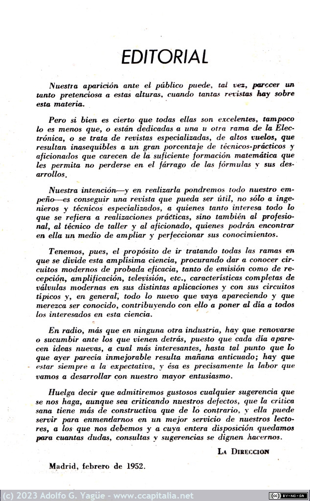 1657 - Radiovisión número 1. Editorial (2), 1952