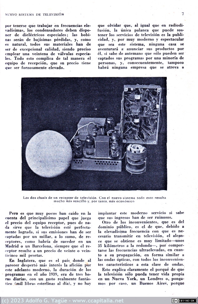 1657 - Radiovisión número 1. Proyecto de un nuevo sistema de televisión (5), 1952