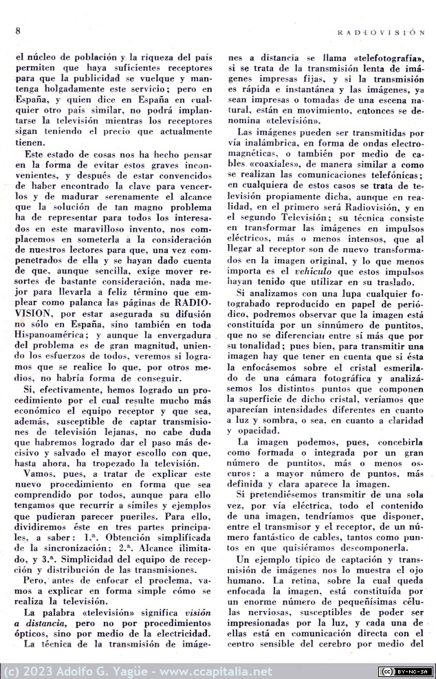 1657 - Radiovisión número 1. Proyecto de un nuevo sistema de televisión (6), 1952