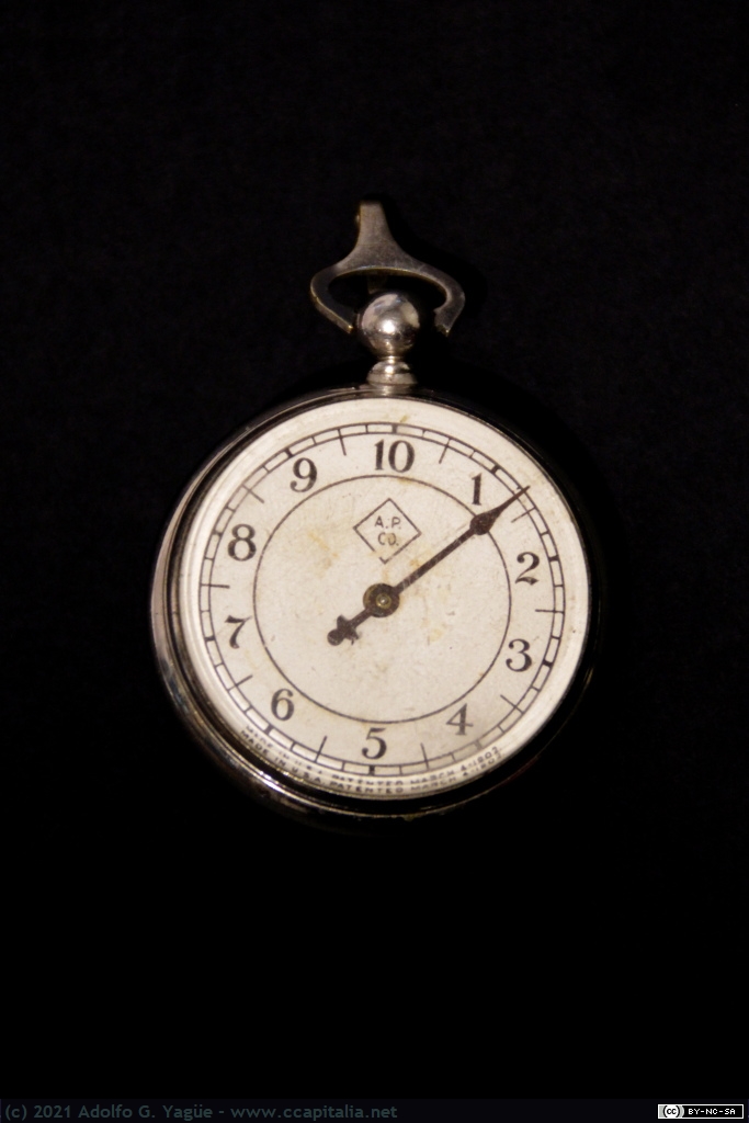 1497 - The American Pedometer. Podómetro mecánico de bolsillo (1), 1902