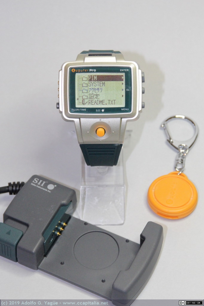 1237 - Reloj inteligente Ruputer Pro. Seiko Instruments (W-PS-DOS 16bit, 3,6Mhz 2MB), 1998