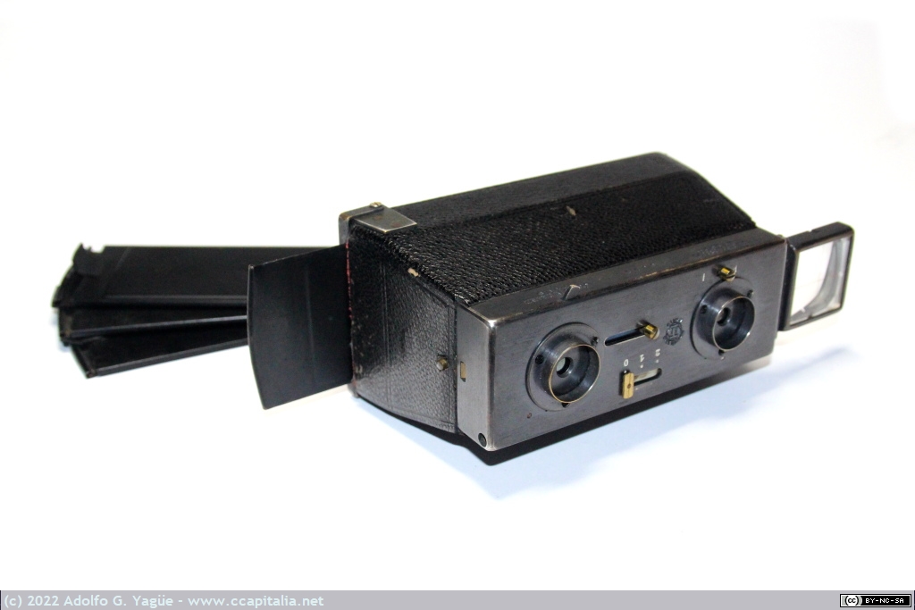 1567- Le Glyphoscope. Cámara de fotos y visor estereoscópico para placas de cristal de 45x107mm (2), 1904