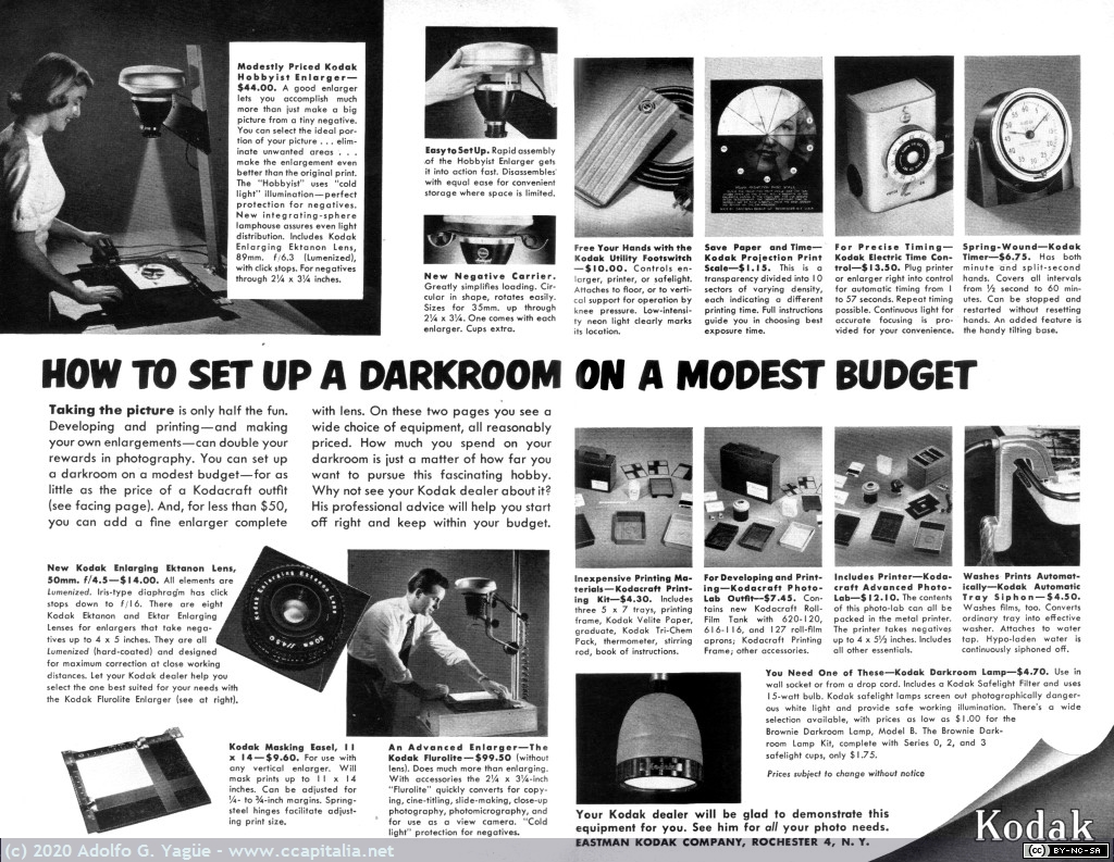 090 - How to set up a darkroom on a modest budget. Kodak, 1952