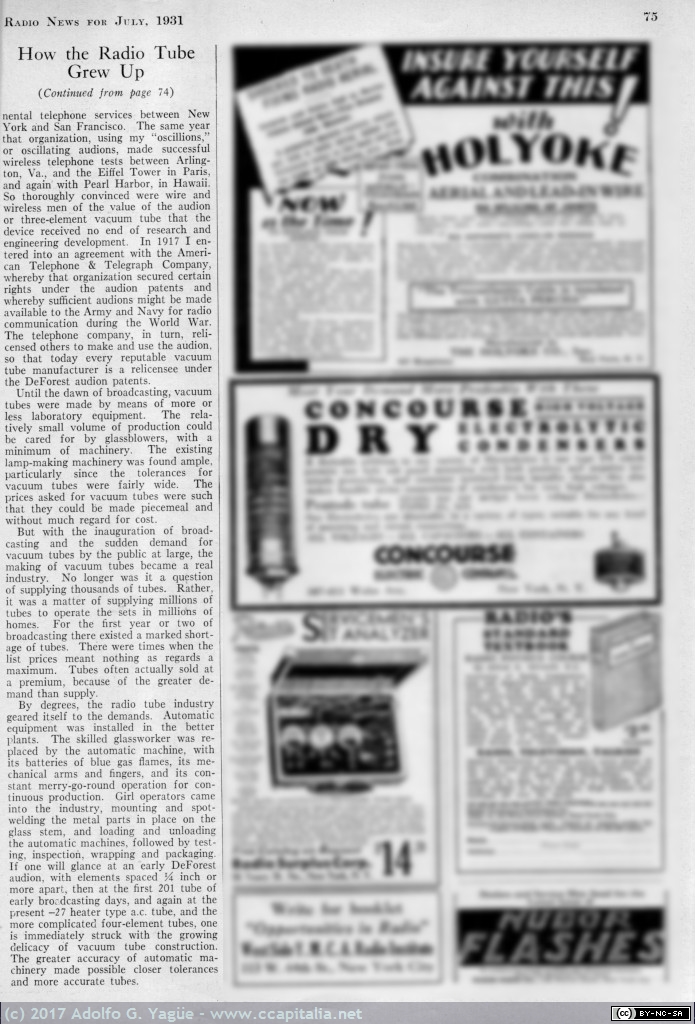 1397 - How the Radio Tube Grew Up. Radio News (3), 1931