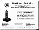 1082 - Teléfonos Bell S.A. y su triodo miniatura Western Electric 215A., 1924