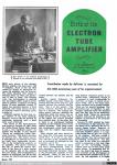 1453 - Birth of the Electron Tube Amplifier. Radio & Television (1), 1957