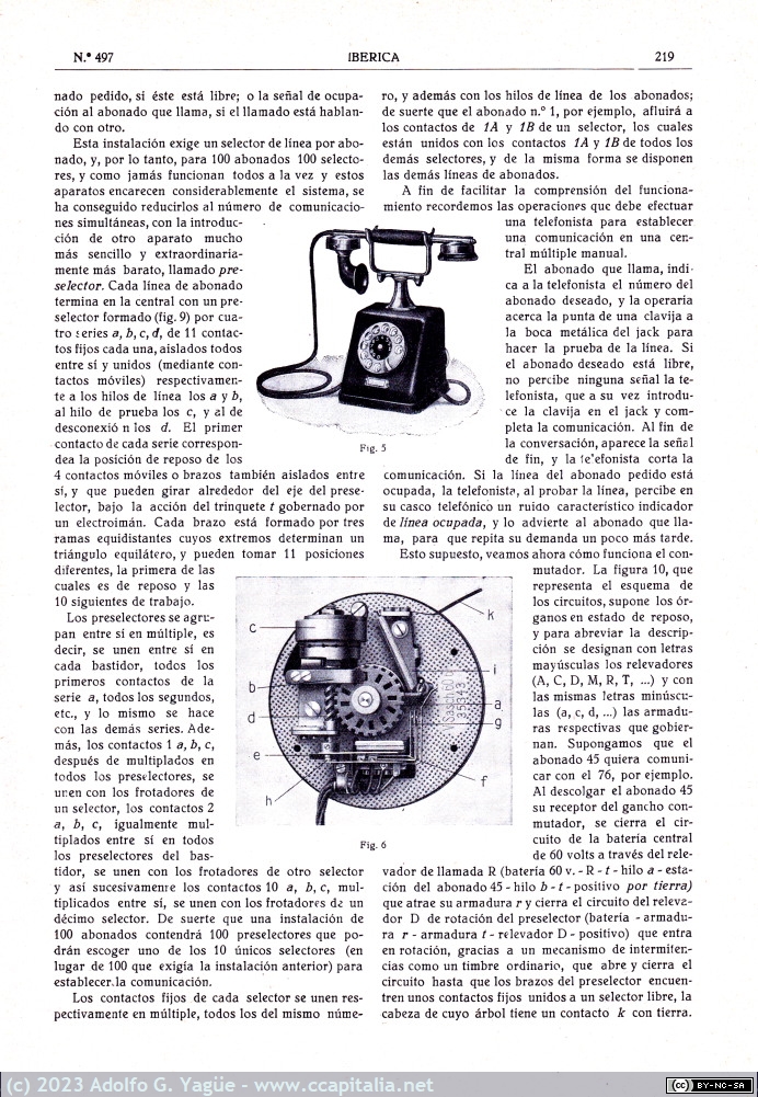 1661 - Telefonía Automática. Iberica. Octubre (3), 1923
