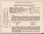 1664 - Rango de trabajo del triodo Western Electric 215A (2), 1920