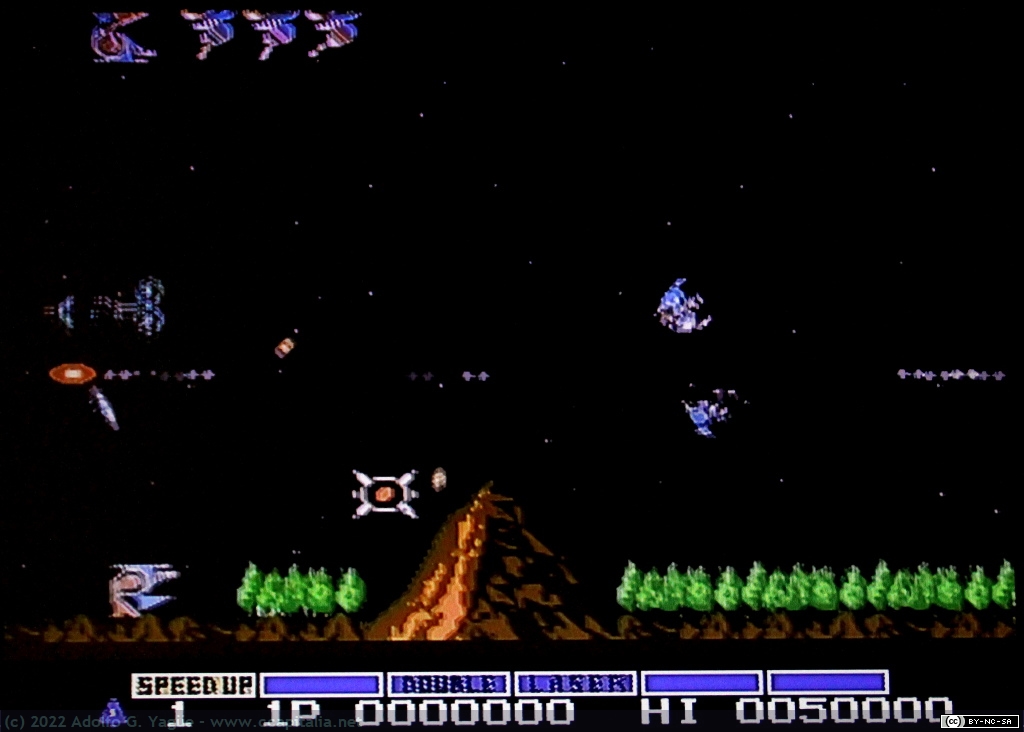 1596 - Gradius para Famicom. Konami (2), 1986
