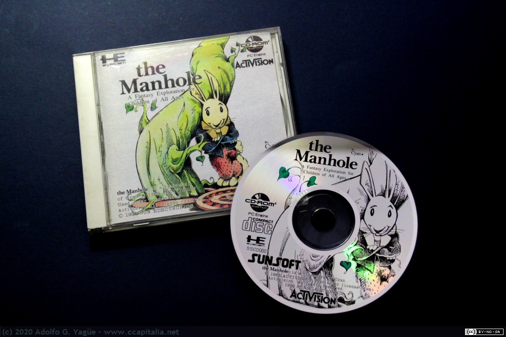 615 - The Manhole. SunSoft y Activision. Primer juego en CD-ROM para la consola PC Engine de NEC, 1989